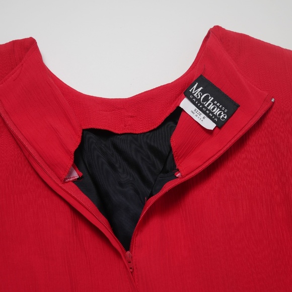 Ms Choice Dress California Red Vintage - Picture 5 of 5